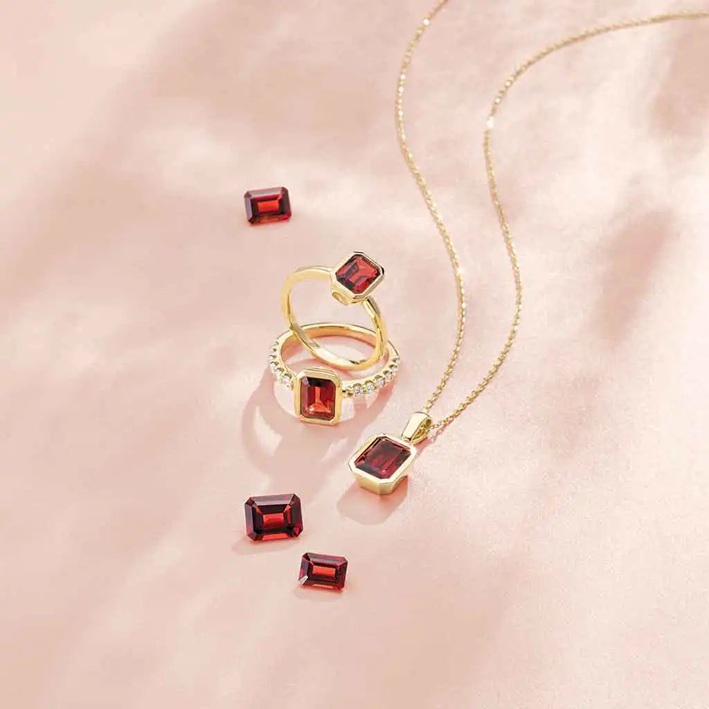 January birthstone jewelry, garnet birthstone jewelry, garnet jewelry
