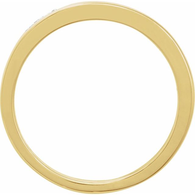 14K white gold Diamond Cigar Band