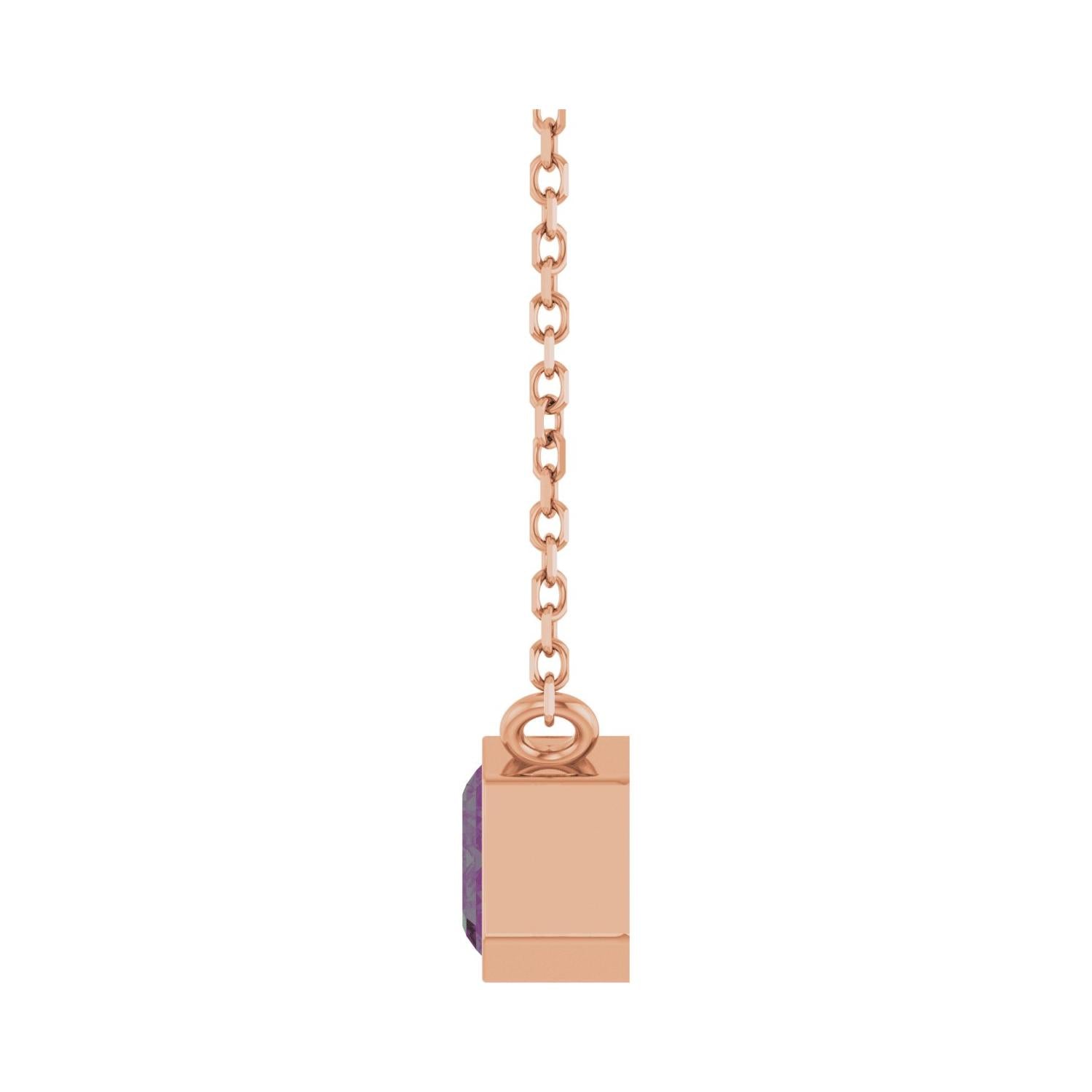 East West Emerald-Cut Necklace in