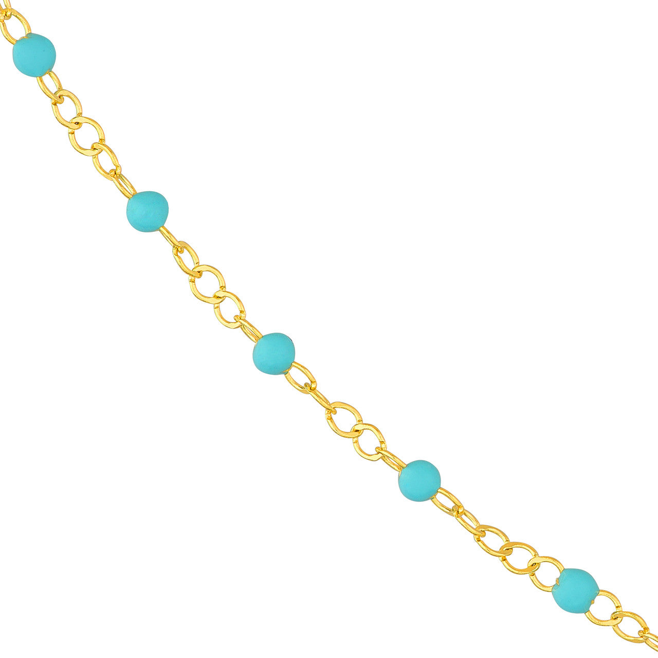 Enamel Bead Chain Necklace Fun Beaded Colorful Chain
