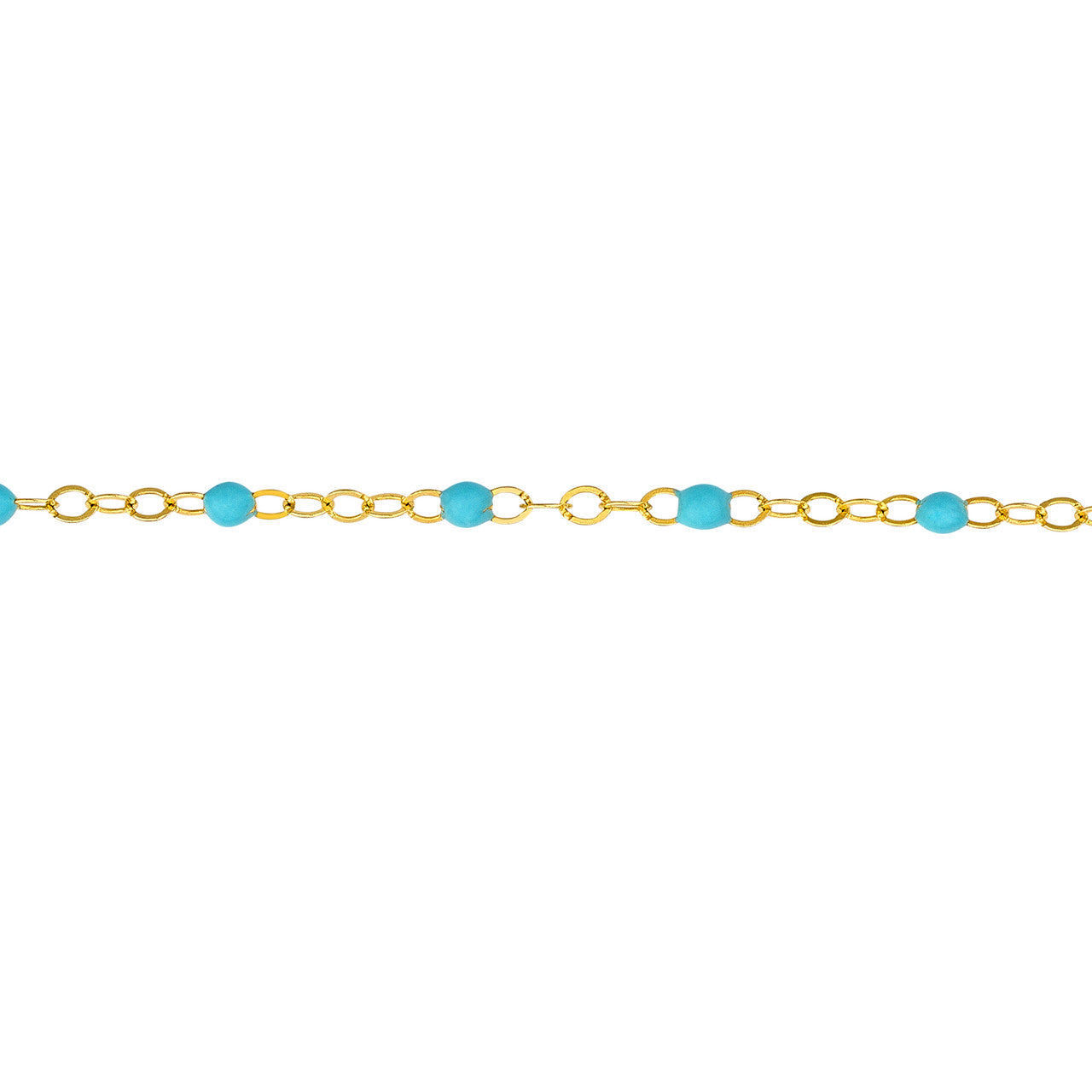 Enamel Bead Chain Necklace Fun Beaded Colorful Chain