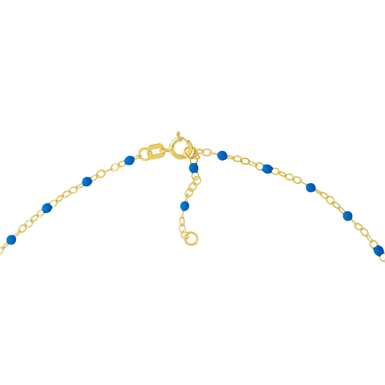 Enamel Bead Chain Necklace Fun Beaded Colorful Chain