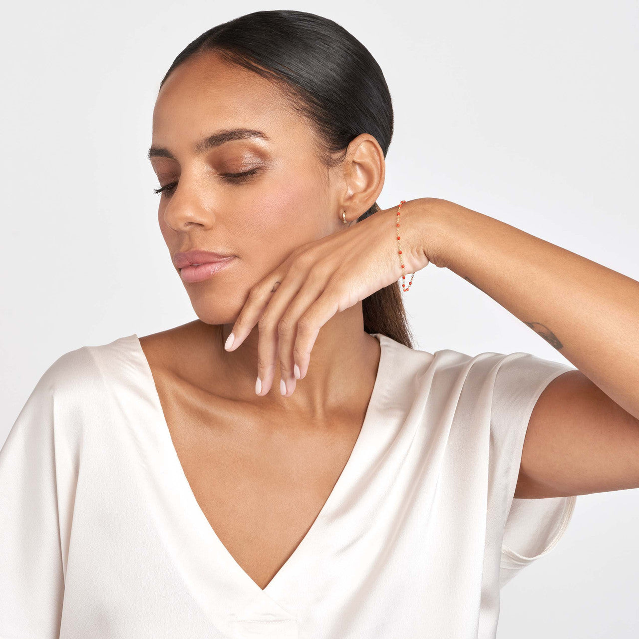 Enamel Bead Chain Necklace Fun Beaded Colorful Chain