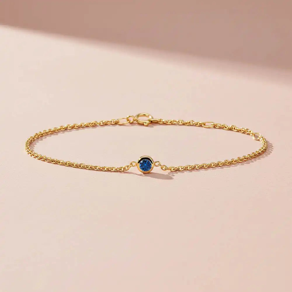 sapphire gemstone bracelet yellow gold variant--14K-yellow-gold variant--Sapphire