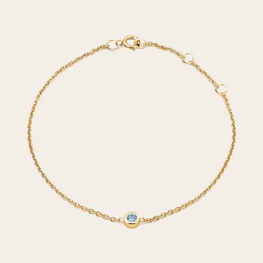 minimalist aquamarine bracelet yellow gold variant--14K-yellow-gold variant--Aquamarine