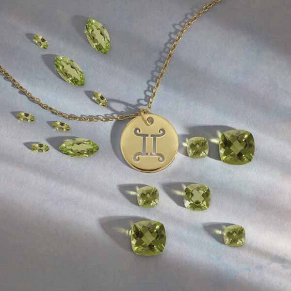 August birthstone jewelry, peridot birthstone jewelry, august birthstone necklace