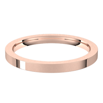 Elegant 18K rose gold stacking band