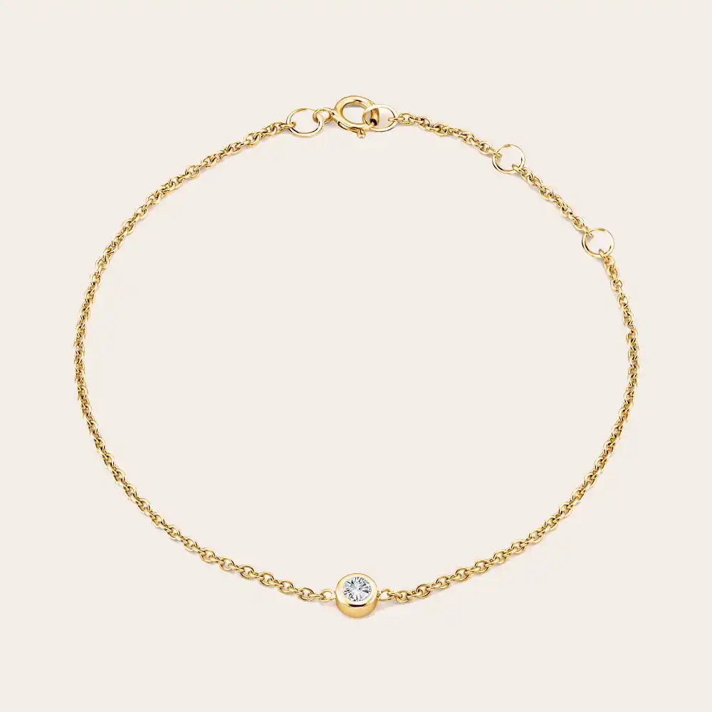 minimalist diamond bracelet yellow gold variant--14K-yellow-gold variant--Diamond