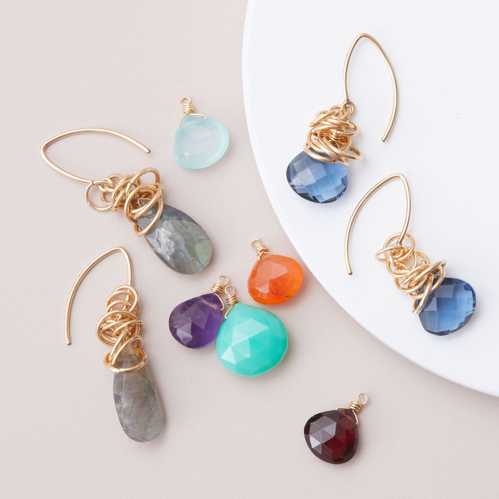 earrings, gemstone earrings, birthstone earrings