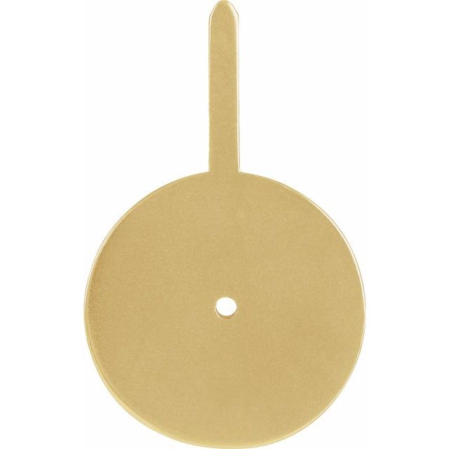 gold zodiac charm back view