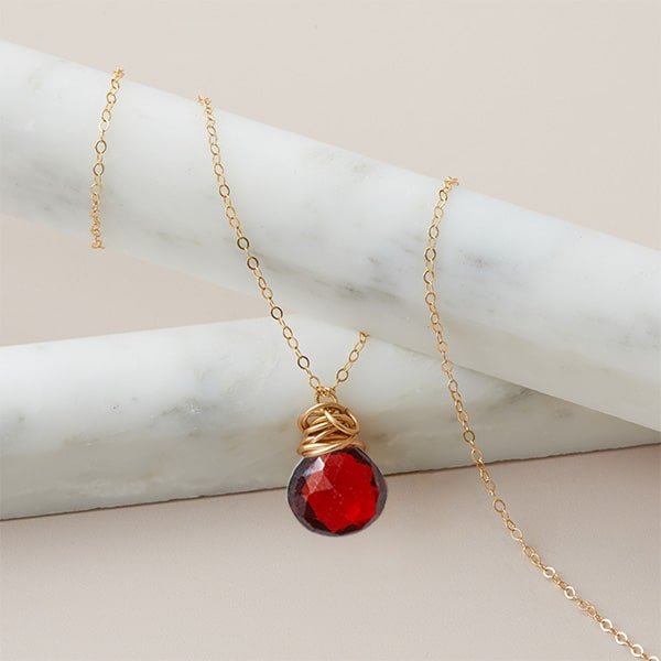 necklace, gemstone necklace, birthstone necklace