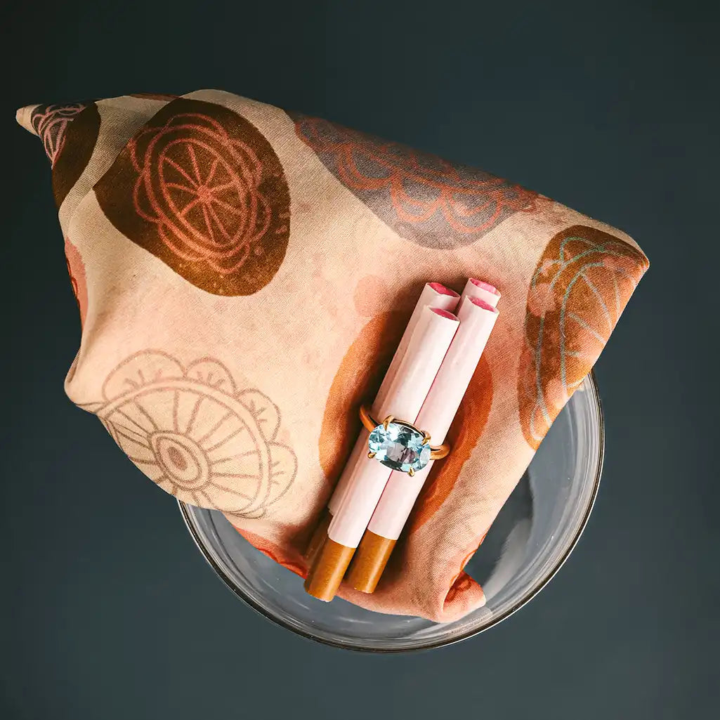 Bold 7.75 CT Swiss Blue Topaz ring in yellow gold