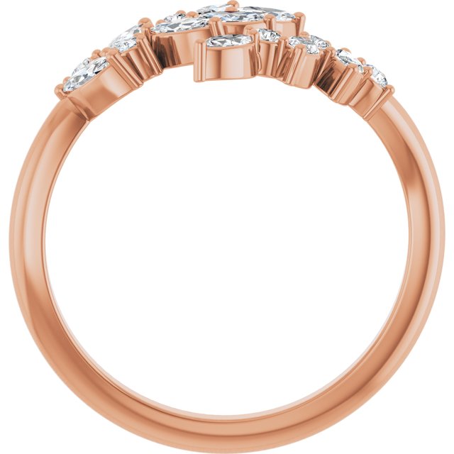 5/8 CTW Wreath Diamond Wrap Ring - erin gallagher