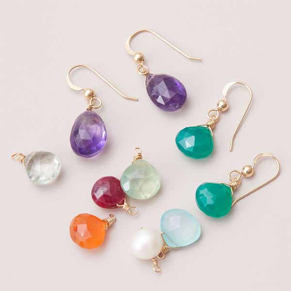 Custom Birthstone Earrings, Custom Gemstone Earrings, Custom Dangle Earrings, Custom Drop Earrings