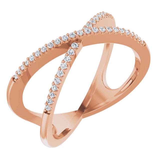 Criss Cross Diamond Ring - erin gallagher