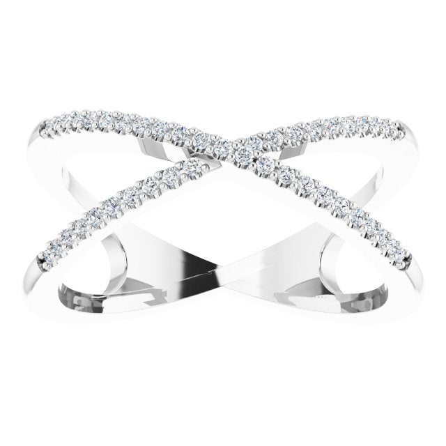 Criss Cross Diamond Ring - erin gallagher