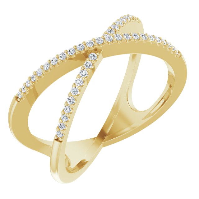 Criss Cross Diamond Ring - erin gallagher