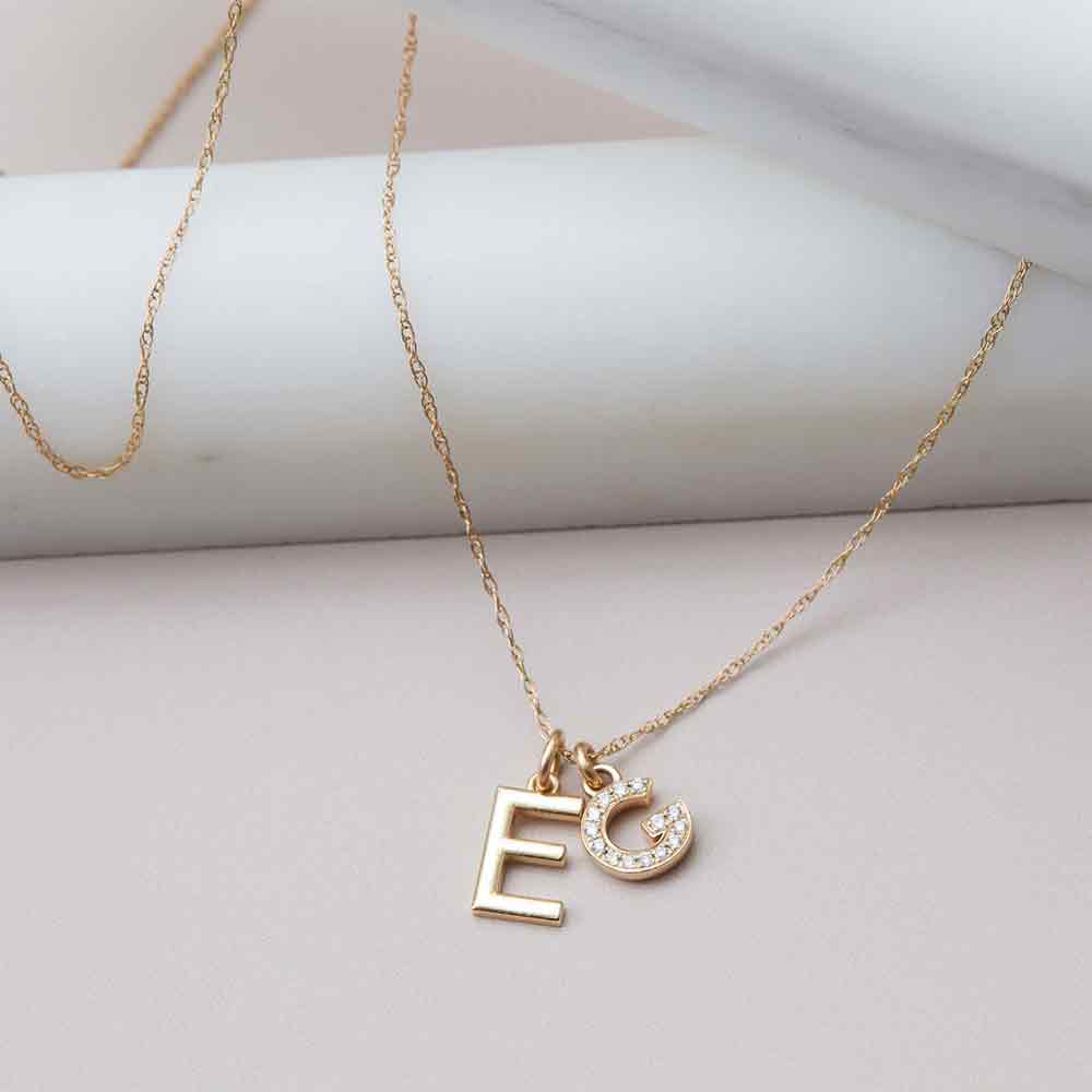 Custom Initials Necklace - erin gallagher