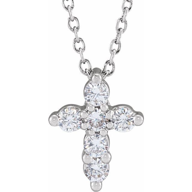 Diamond Cross Necklace - erin gallagher