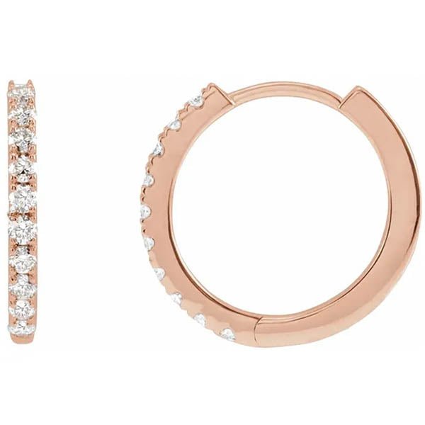 Diamond Huggy Hoops - erin gallagher