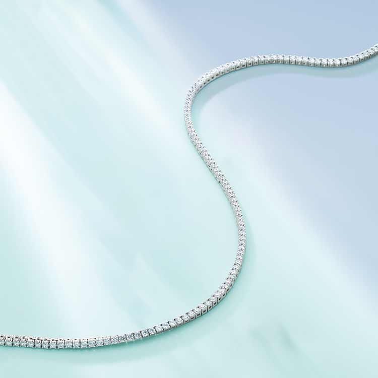 Diamond Tennis Necklace - erin gallagher