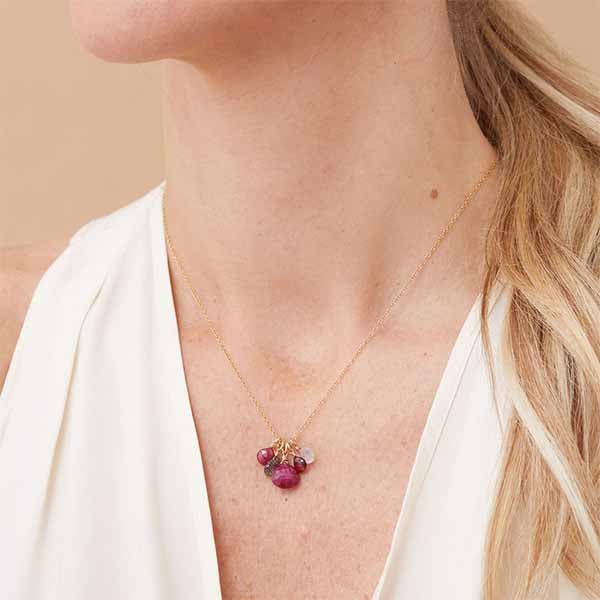Elsa Custom Gemstone Necklace - erin gallagher