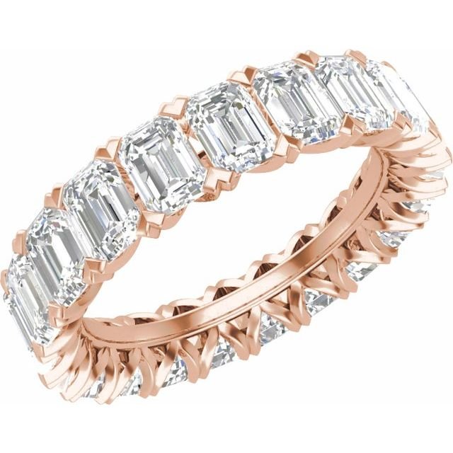 Emerald-Cut Diamond Eternity Band - erin gallagher