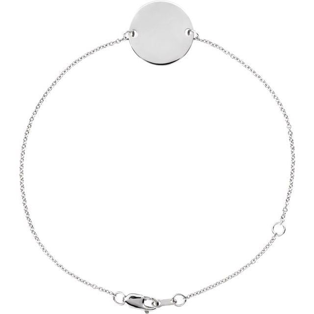 Engravable Disc Bracelet - erin gallagher
