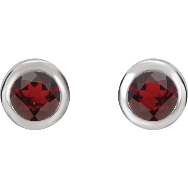 Garnet Stud Earrings - erin gallagher