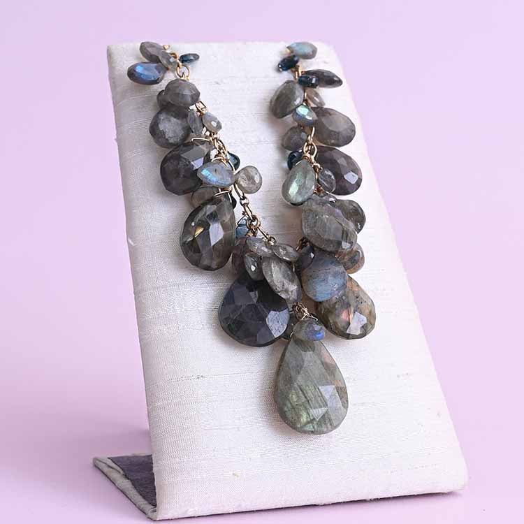 gemstone bib necklace - erin gallagher