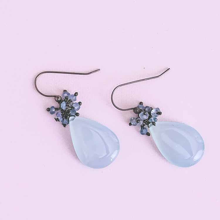 Gillian - large cluster drop earring - erin gallagher