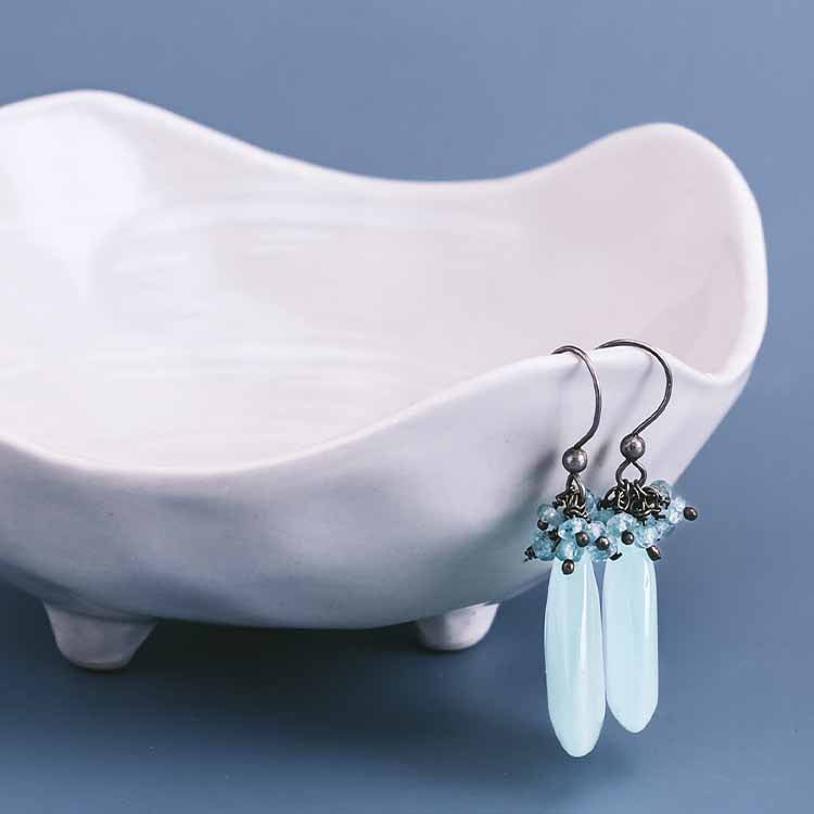 Gillian - large cluster drop earring - erin gallagher