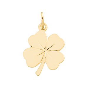 Gold Four Leaf Clover Charm - erin gallagher