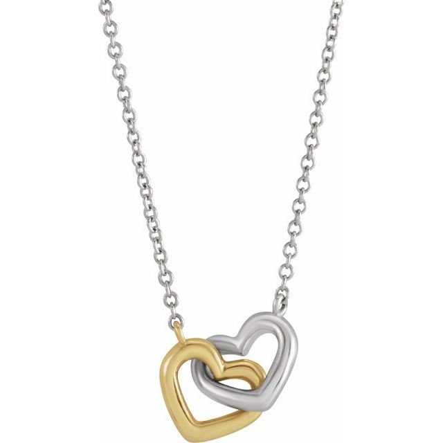 Interlocking Heart Necklace - erin gallagher