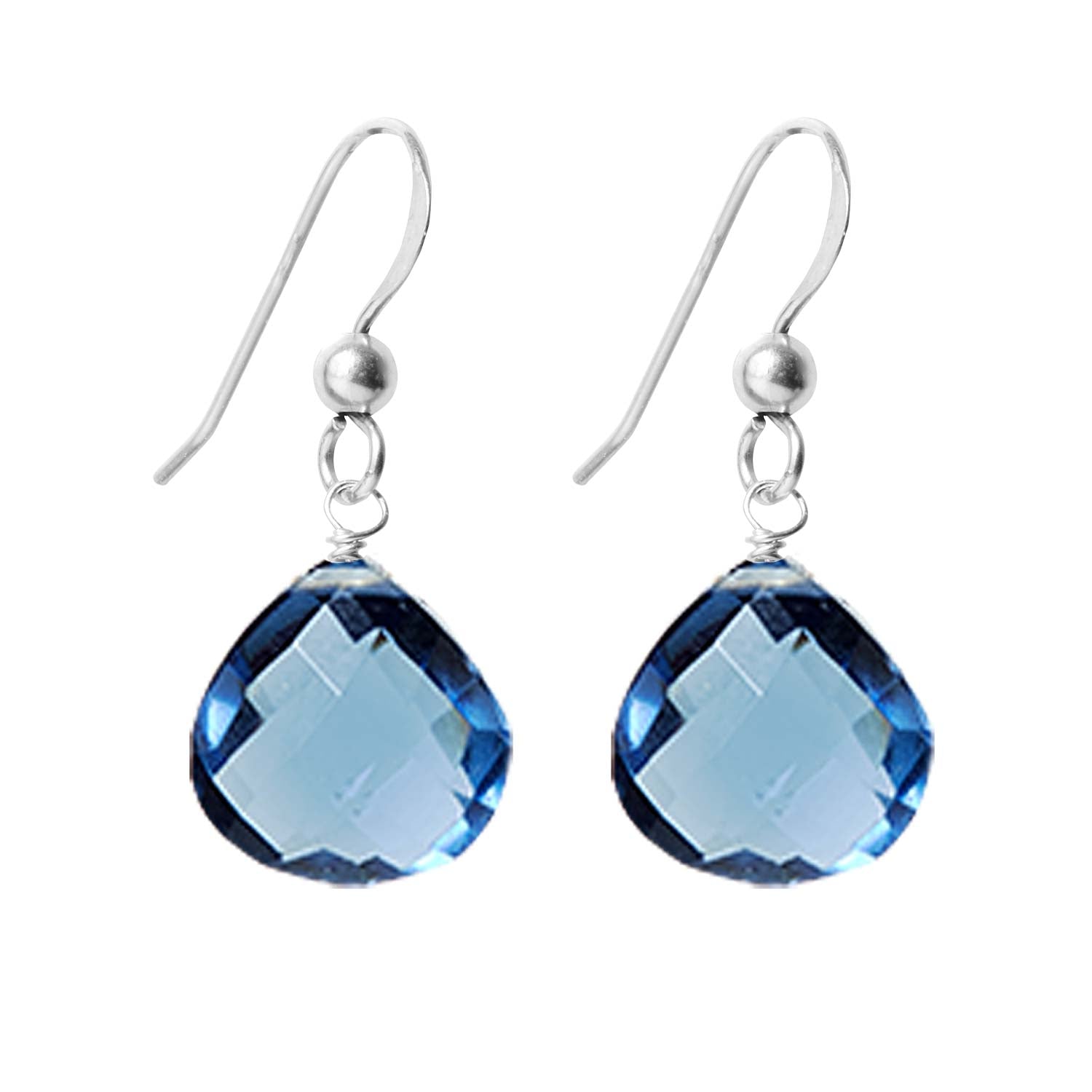 London Blue Topaz Drop Earrings - erin gallagher