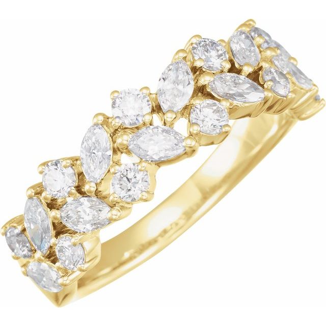 Marquise Diamond Anniversary Band - erin gallagher