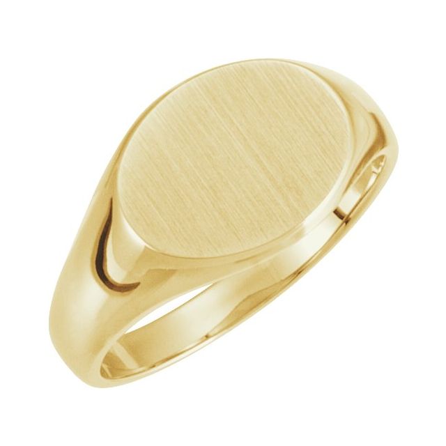 Oval Signet Monogram Ring - erin gallagher