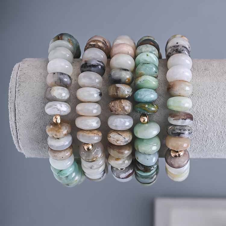 Peruvian Opal Stretch Bracelet - erin gallagher