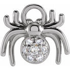Petite Pave Diamond Spider Charm - erin gallagher