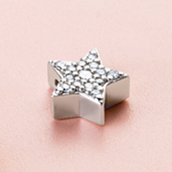 Petite Pave Diamond Star Necklace - erin gallagher