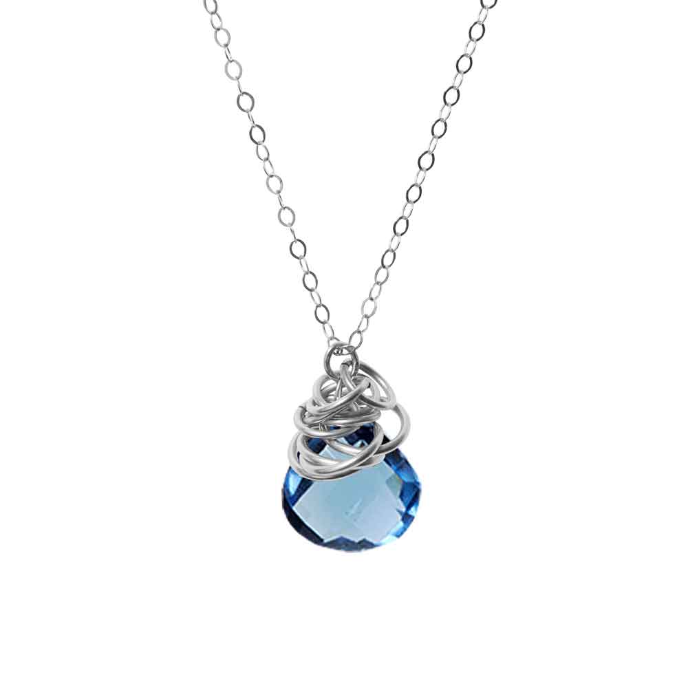 'Trista' London Blue Topaz Necklace - erin gallagher