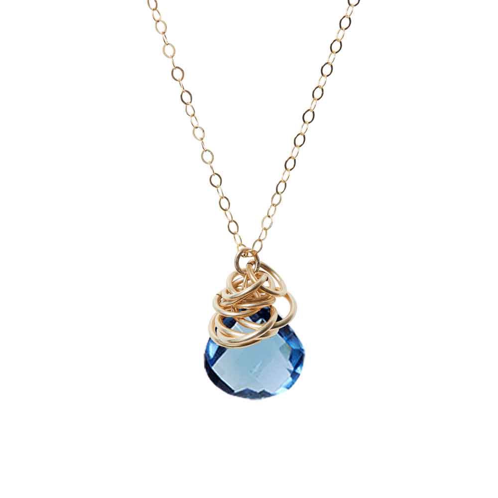 'Trista' London Blue Topaz Necklace - erin gallagher