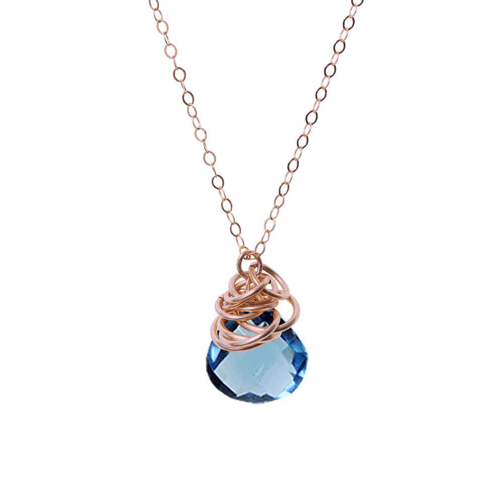 'Trista' London Blue Topaz Necklace - erin gallagher