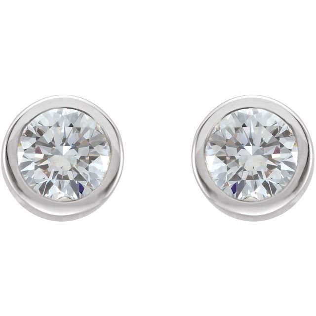 White Sapphire Stud Earrings - erin gallagher