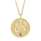 Zodiac Gemstone Charm Necklace - erin gallagher