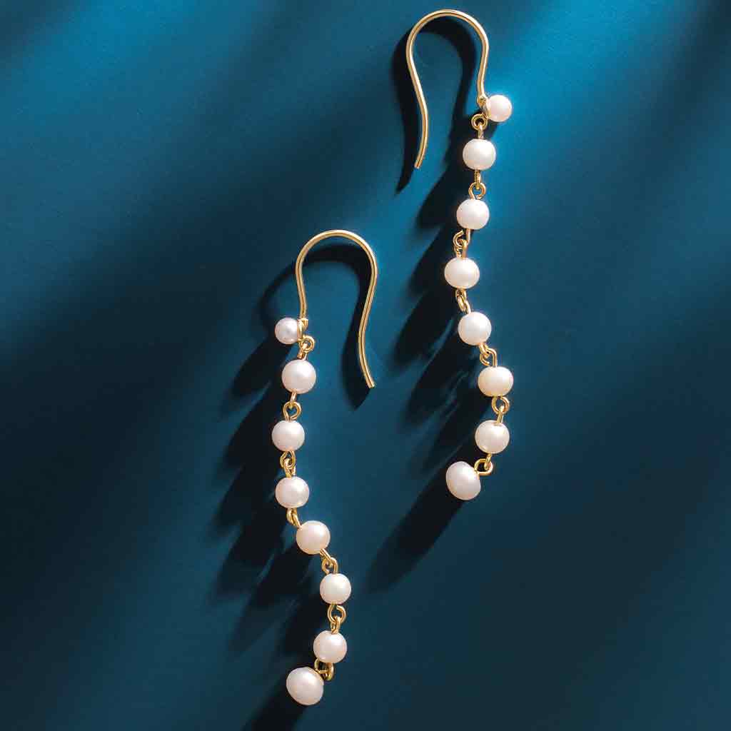 Long dangle earrings handmade in CO by Erin Gallagher
