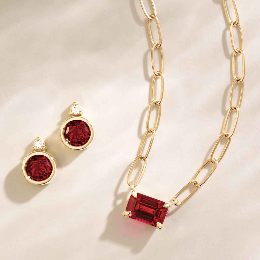 July birthstone jewelry, ruby birthstone jewelry, ruby jewelry