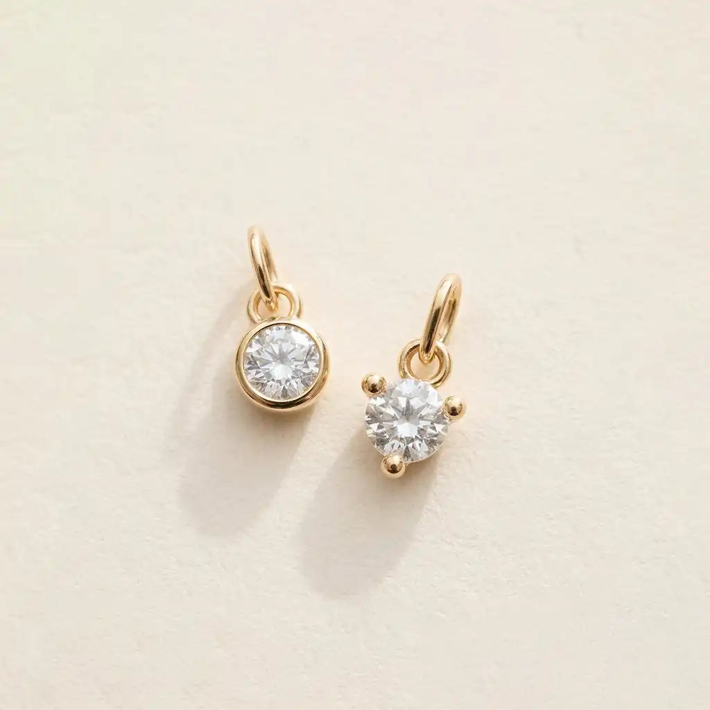 APril birthstone jewelry charms