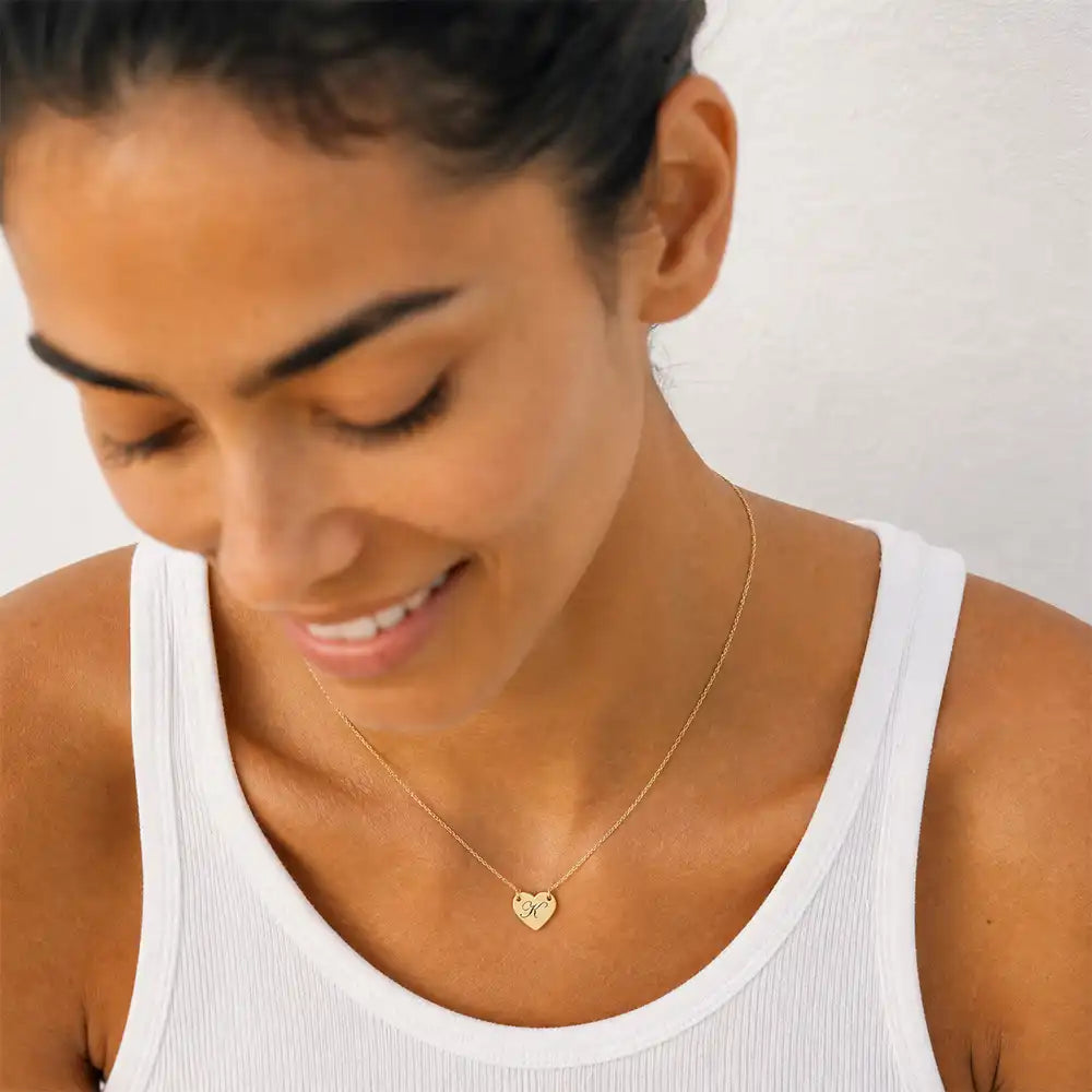Engraved Heart Necklace