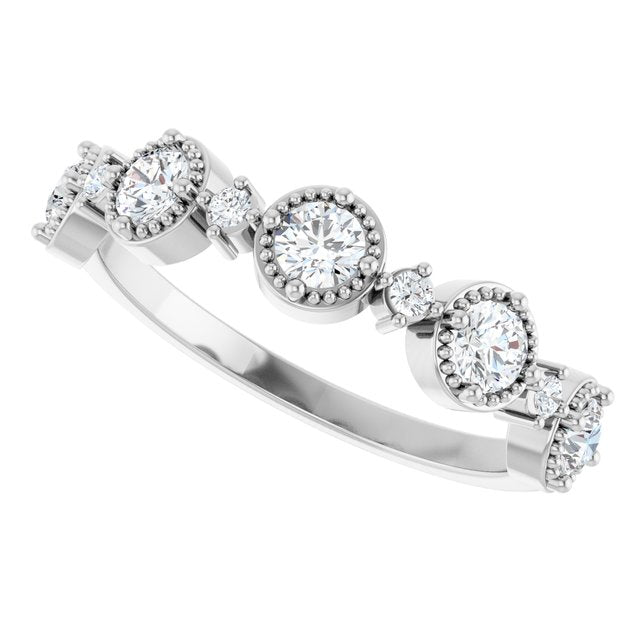 Medallion diamond band in 14K rose gold with natural diamonds variant--14K-yellow-gold variant--Diamond-Lab variant--Diamond-Nat
